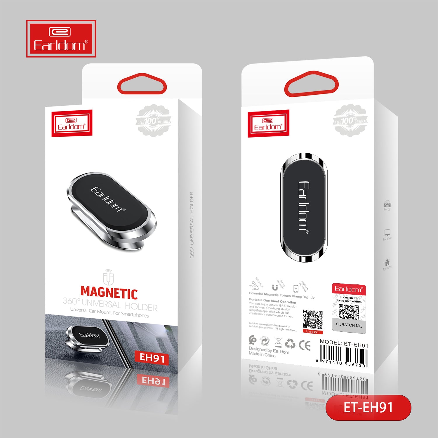 Earldom 360° Rotate Universal Magnetic Car Mount Dash Phone Holder Mobile Phone Earldom 360° Rotate Universal Magnetic Car Mount Dash Phone Holder Mobile Phone